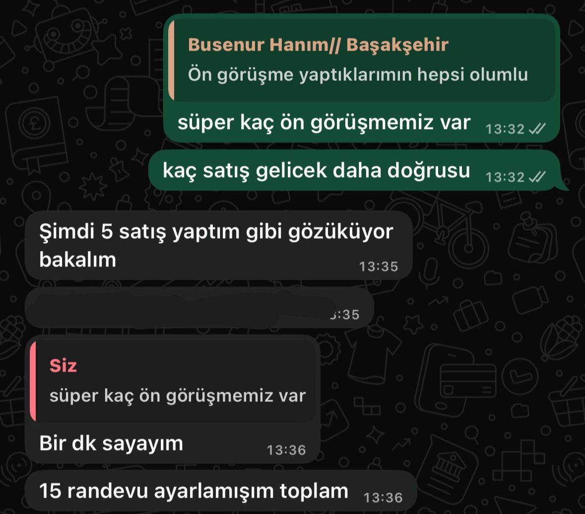 Busenur Hanım — 15 randevu toplam