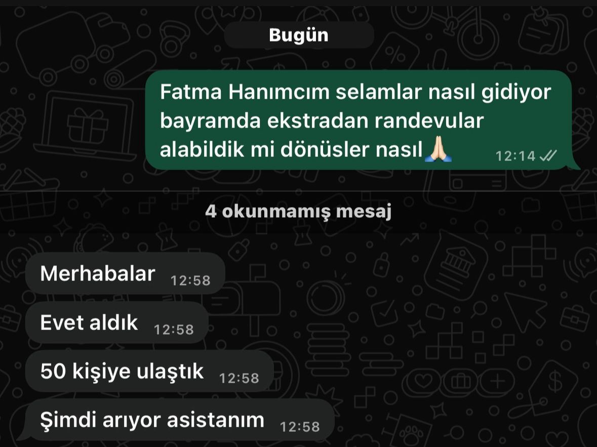 Bayramda ekstra randevular — 50 kişiye ulaştık